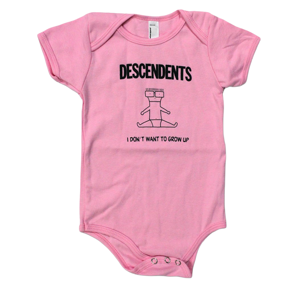 descendents-i-don-t-want-to-grow-up-baby-body-rosa image 1