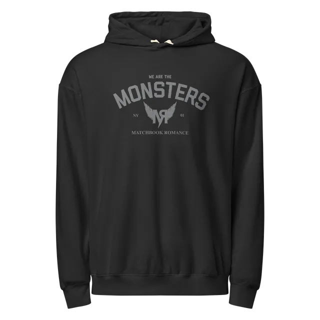 matchbook-romance-monsters-hoodie-schwarz-kapuzenpullover image 1