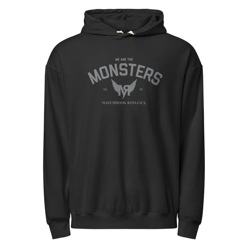 matchbook-romance-monsters-hoodie-schwarz-kapuzenpullover image 1