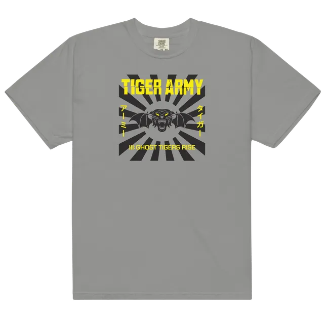 iii-ghost-tigers-rise-t-shirt-grau-ringspun-baumwolle image 1