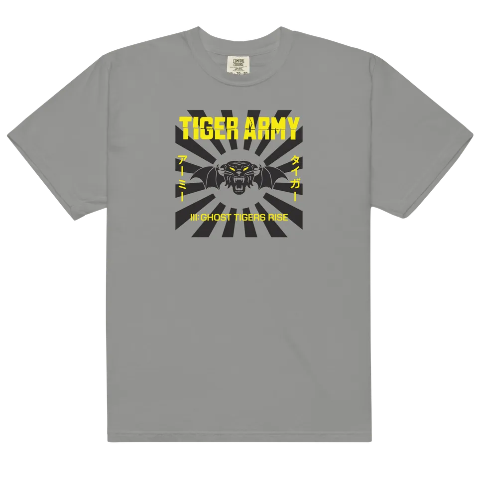 iii-ghost-tigers-rise-t-shirt-grau-ringspun-baumwolle image 1