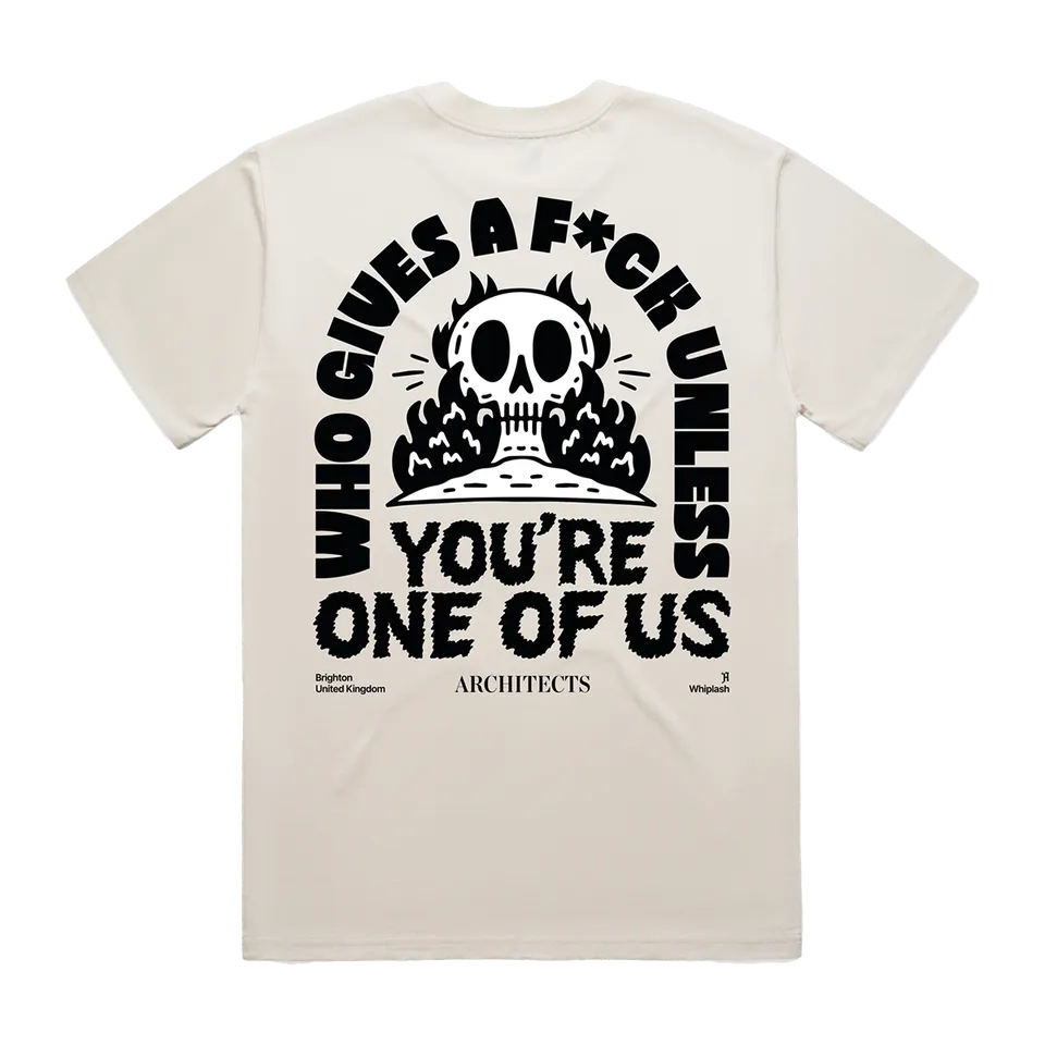 architects-who-gives-a-fuck-t-shirt-ecru-skeleton-baumwolle image 1