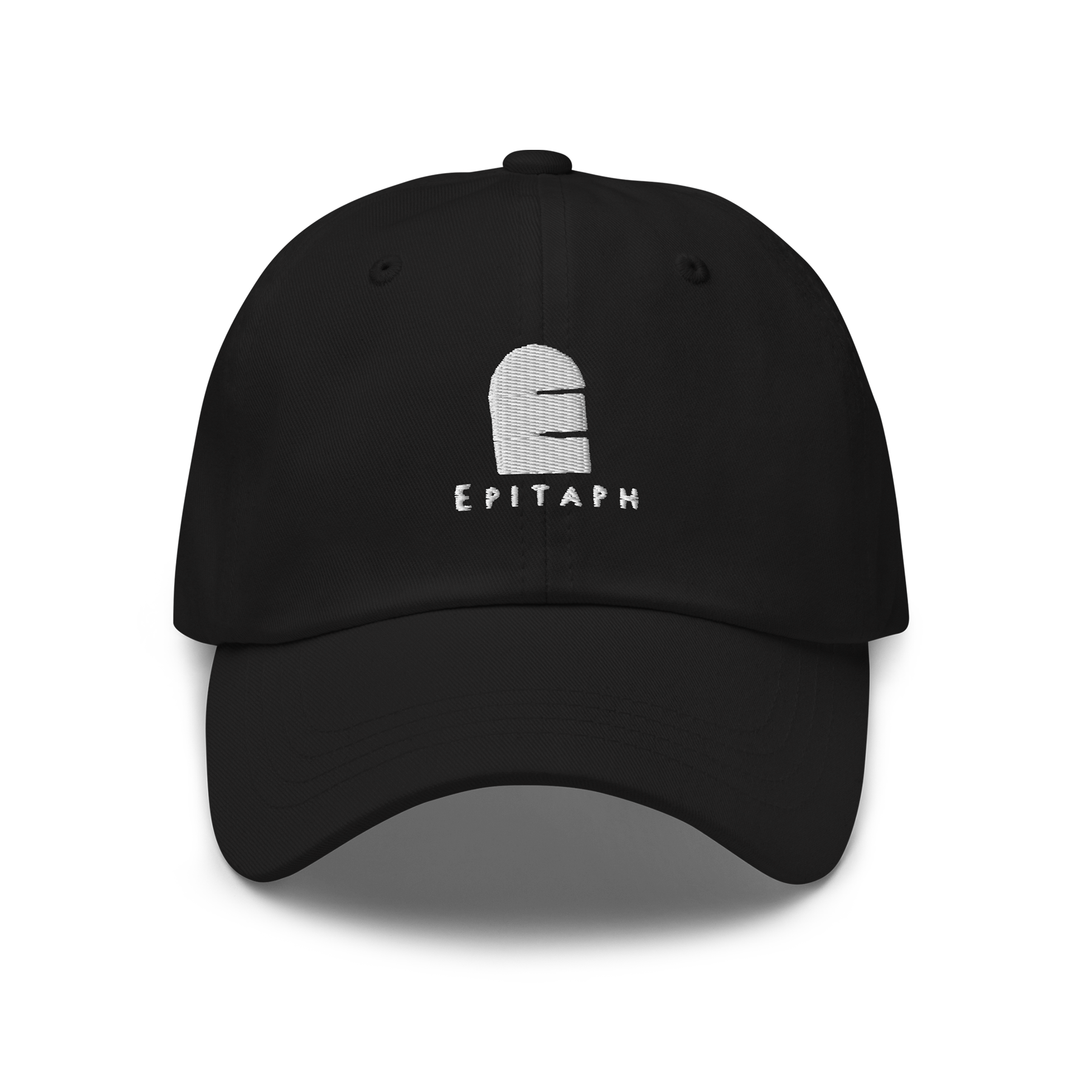epitaph-records-tombstone-logo-cap-dad-hat-schwarz image 1