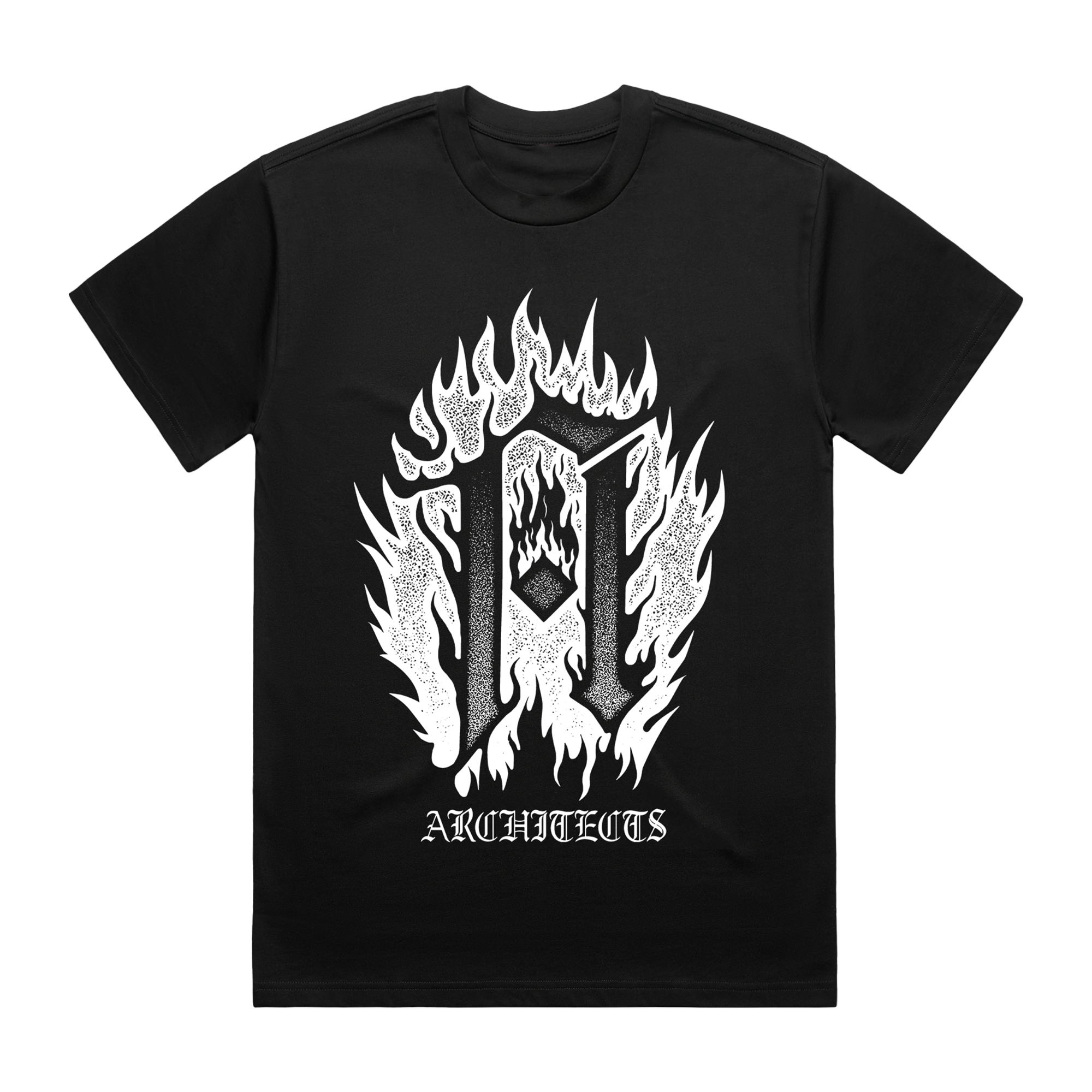 architects-flaming-a-2025-eu-tour-t-shirt-schwarz image 1