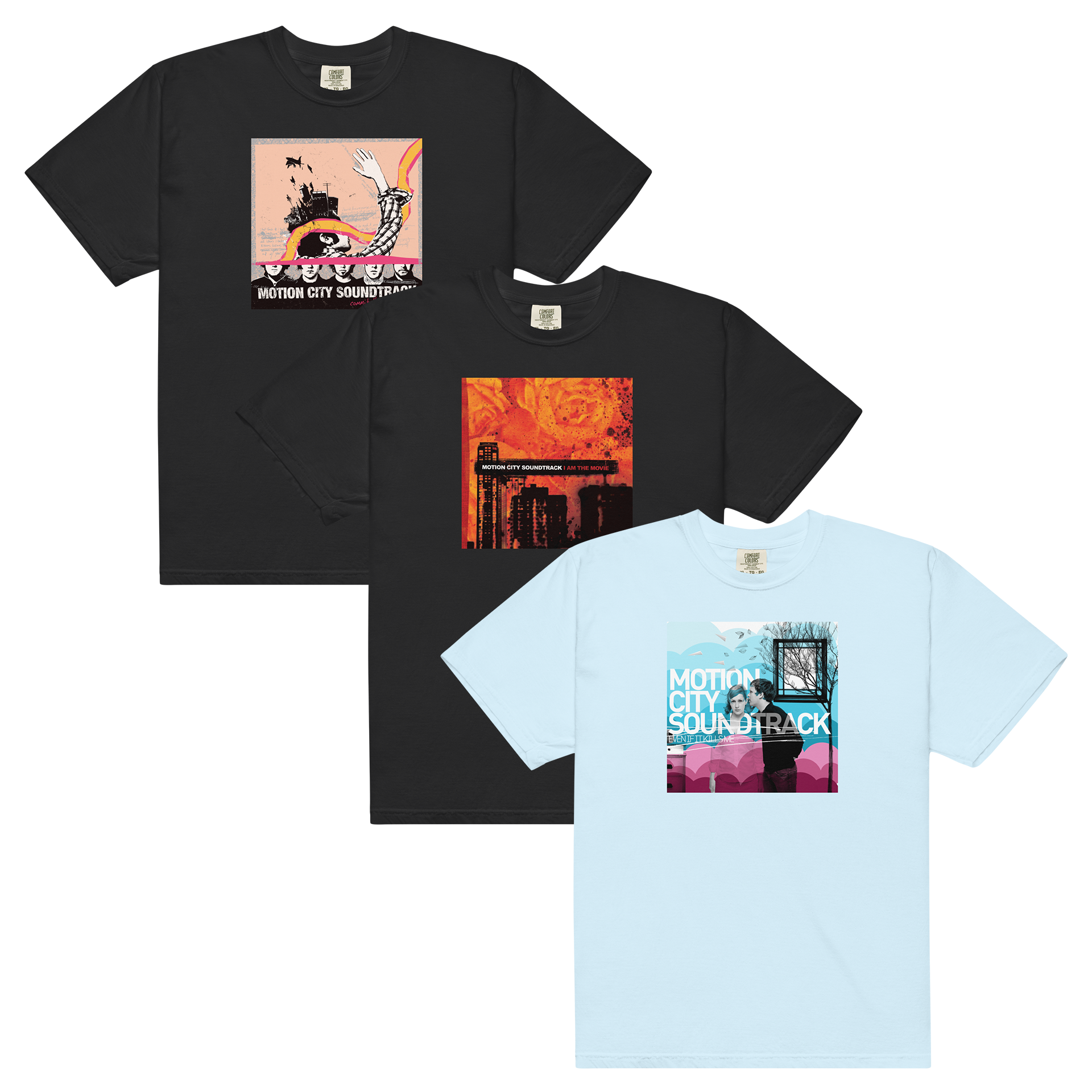 motion-city-soundtrack-t-shirt-bundle-3er-set-bandshirts image 1