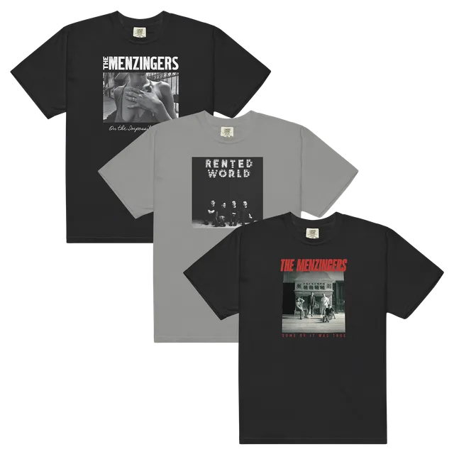 the-menzingers-t-shirt-bundle-3er-set-schwarz-grau-baumwolle image 1