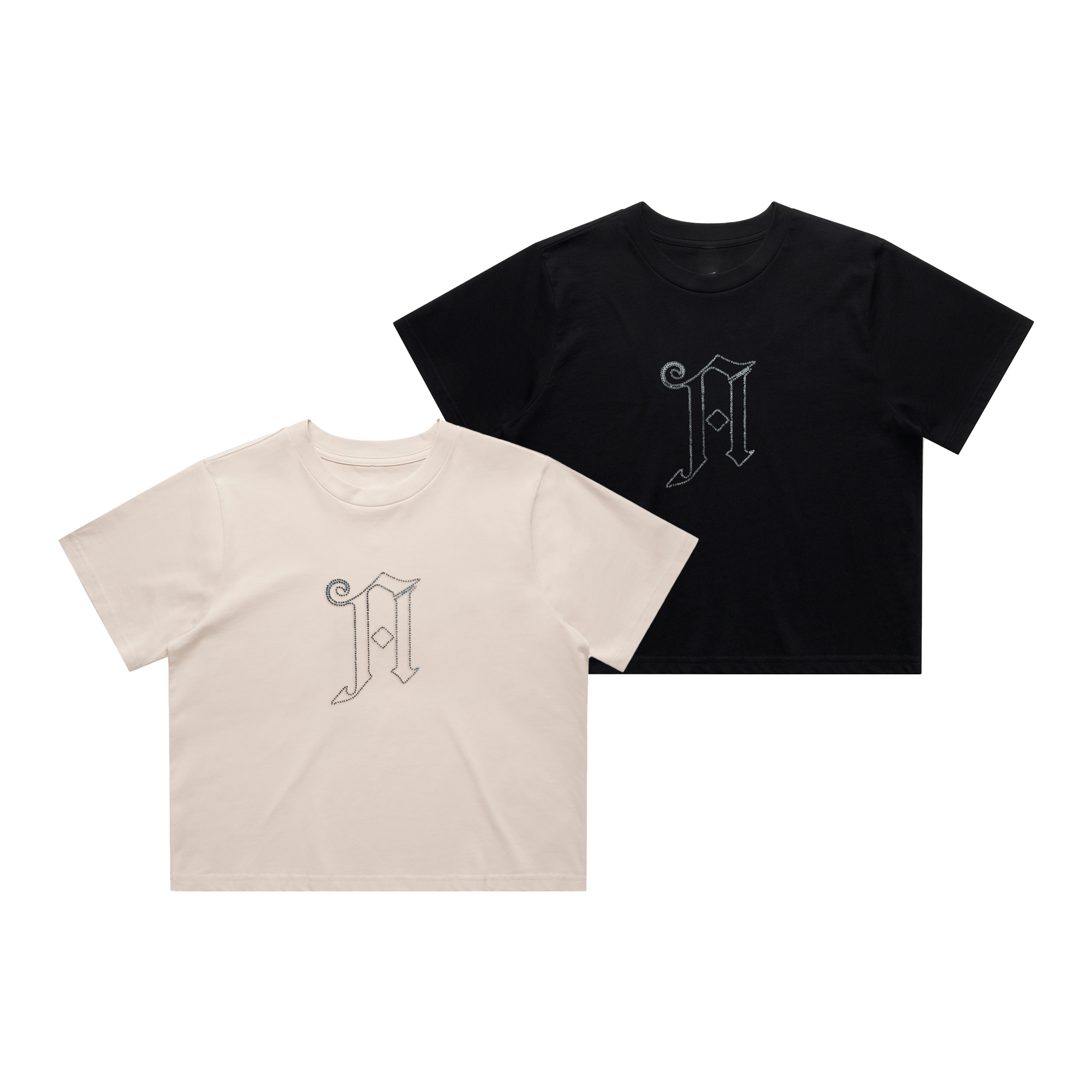 architects-diamonte-crop-t-shirt-schwarz-heavyweight-print image 1