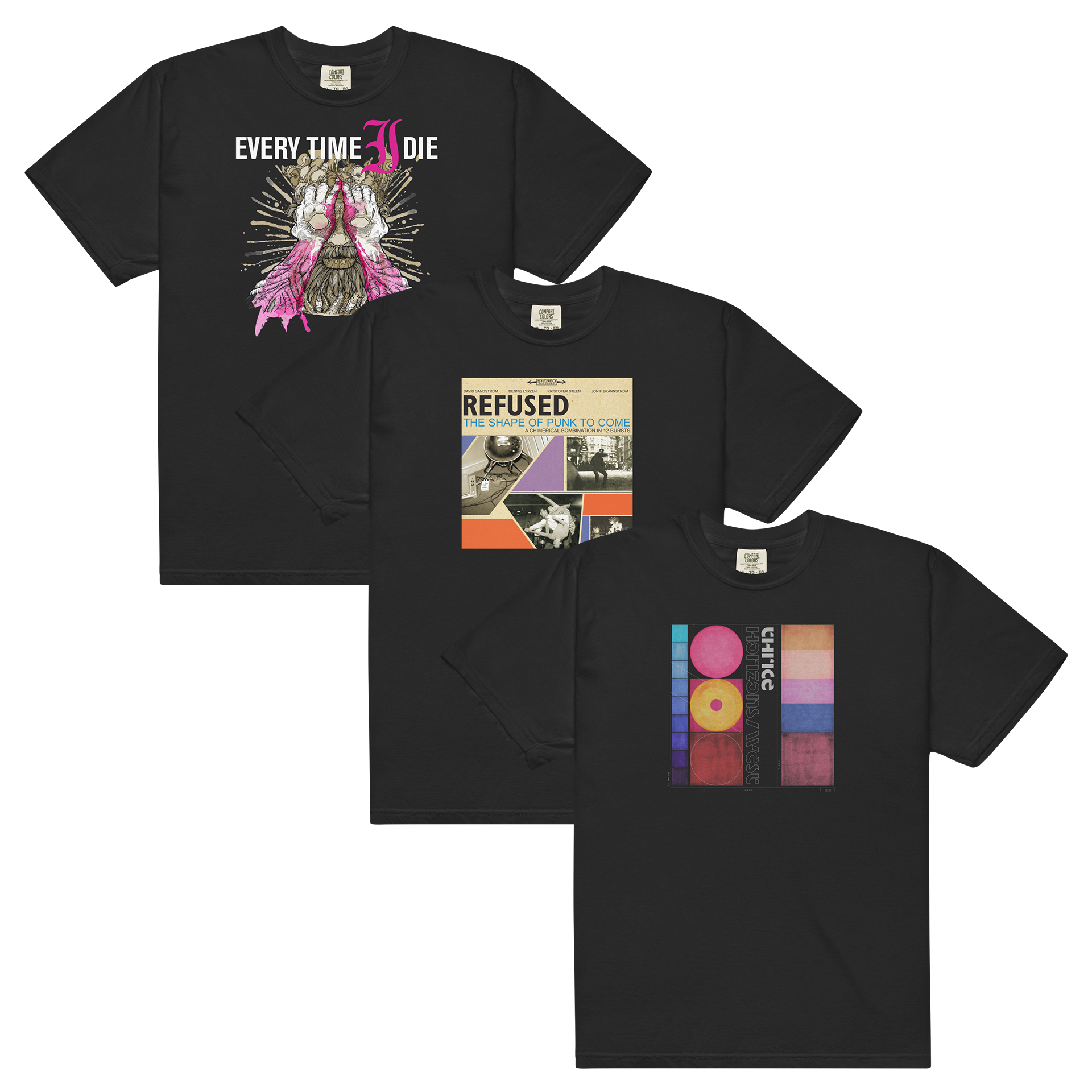every-time-i-die-refused-thrice-t-shirt-bundle-schwarz-3er-set image 1