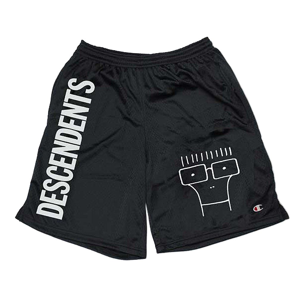descendents-milo-logo-mesh-shorts-schwarz-champion image 1