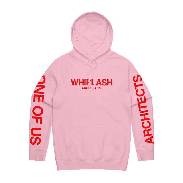 architects-one-of-us-hoodie-pink-regular-fit-mit-print image 1