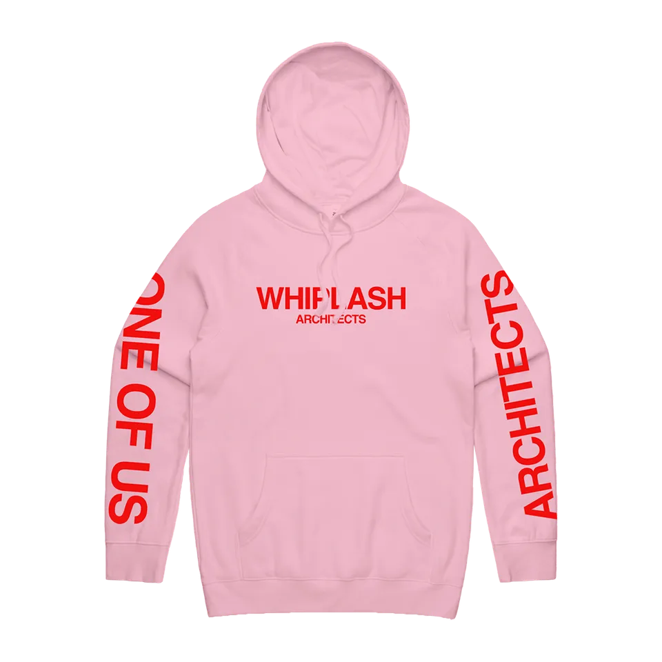 architects-one-of-us-hoodie-pink-regular-fit-mit-print image 1