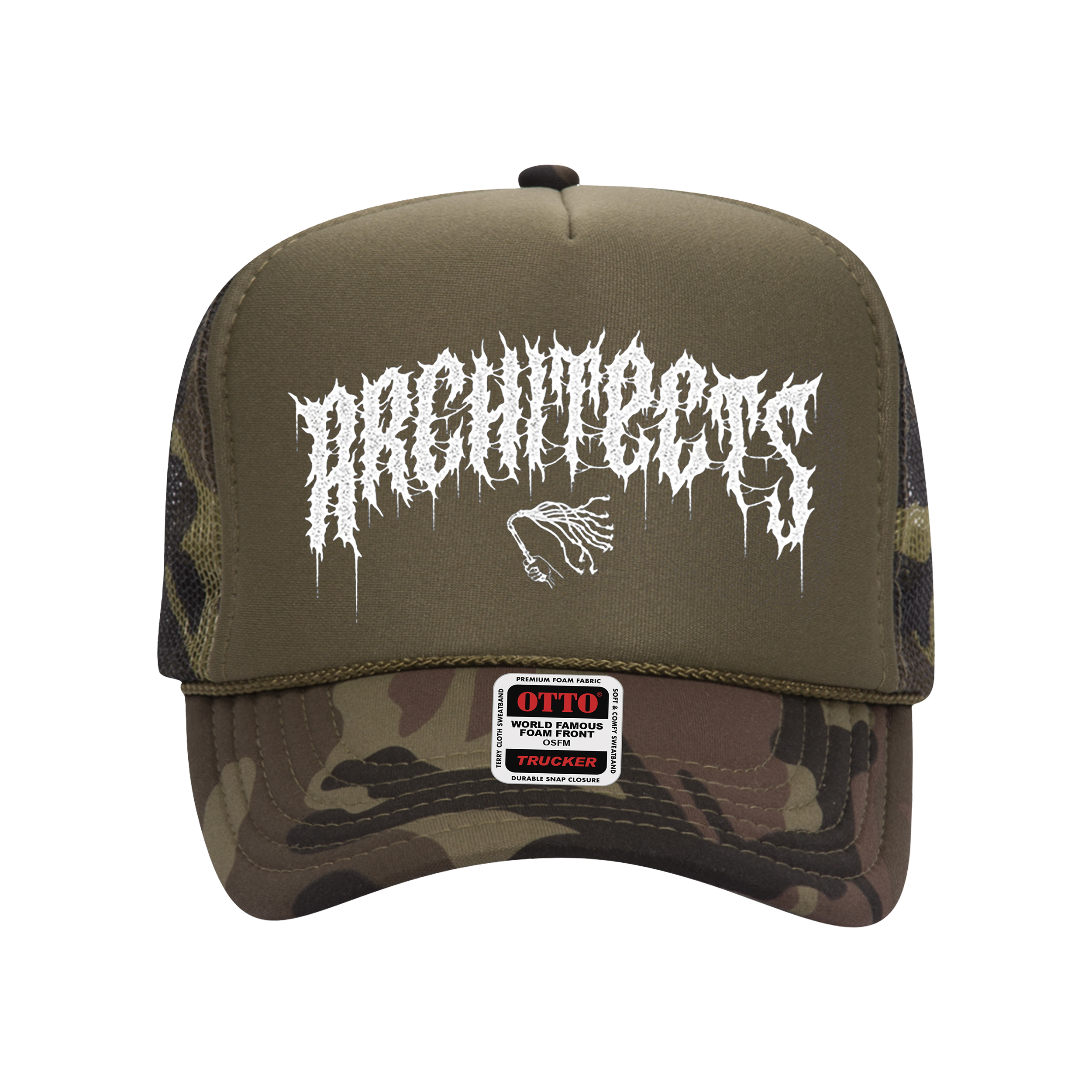 architects-whiplash-camo-cap-oliv-kappe image 1