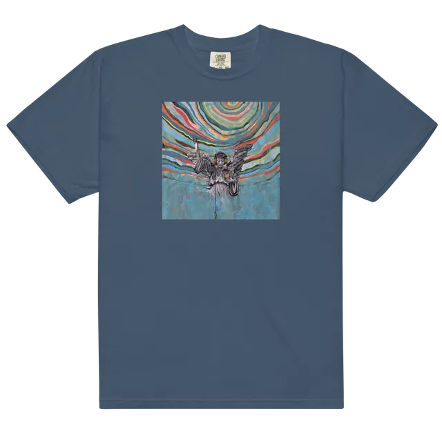 same-old-wasted-wonderful-world-t-shirt-blau-baumwolle image 1