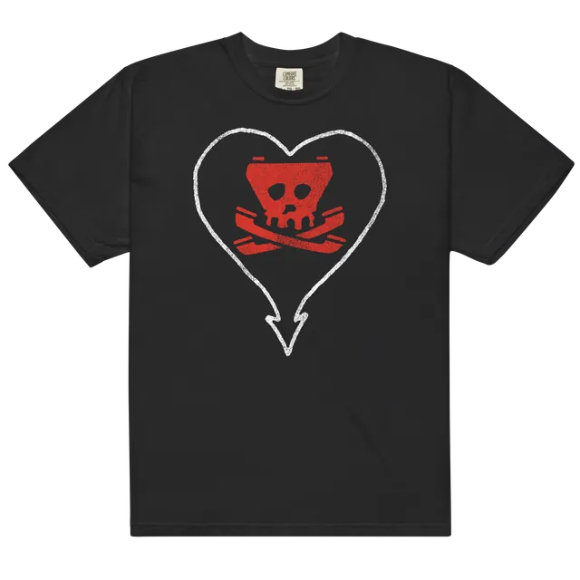 alkaline-trio-heartskull-tone-t-shirt-schwarz-baumwolle image 1