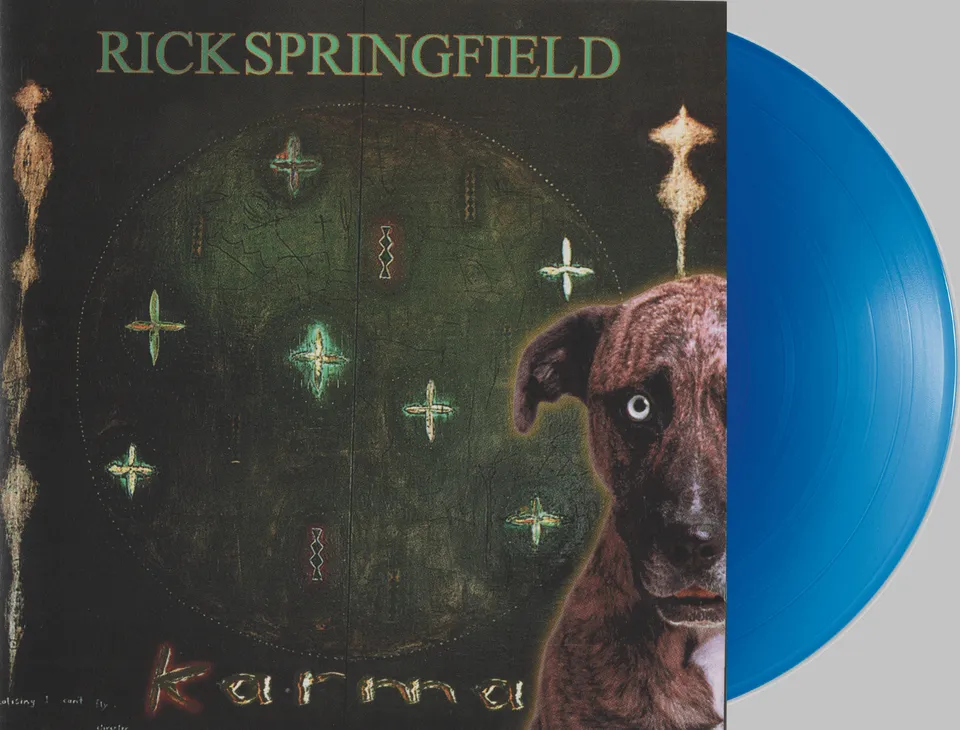friday-music-pop-rick-springfield-karma-vinyl-clear-cobalt-blau-limited image 1