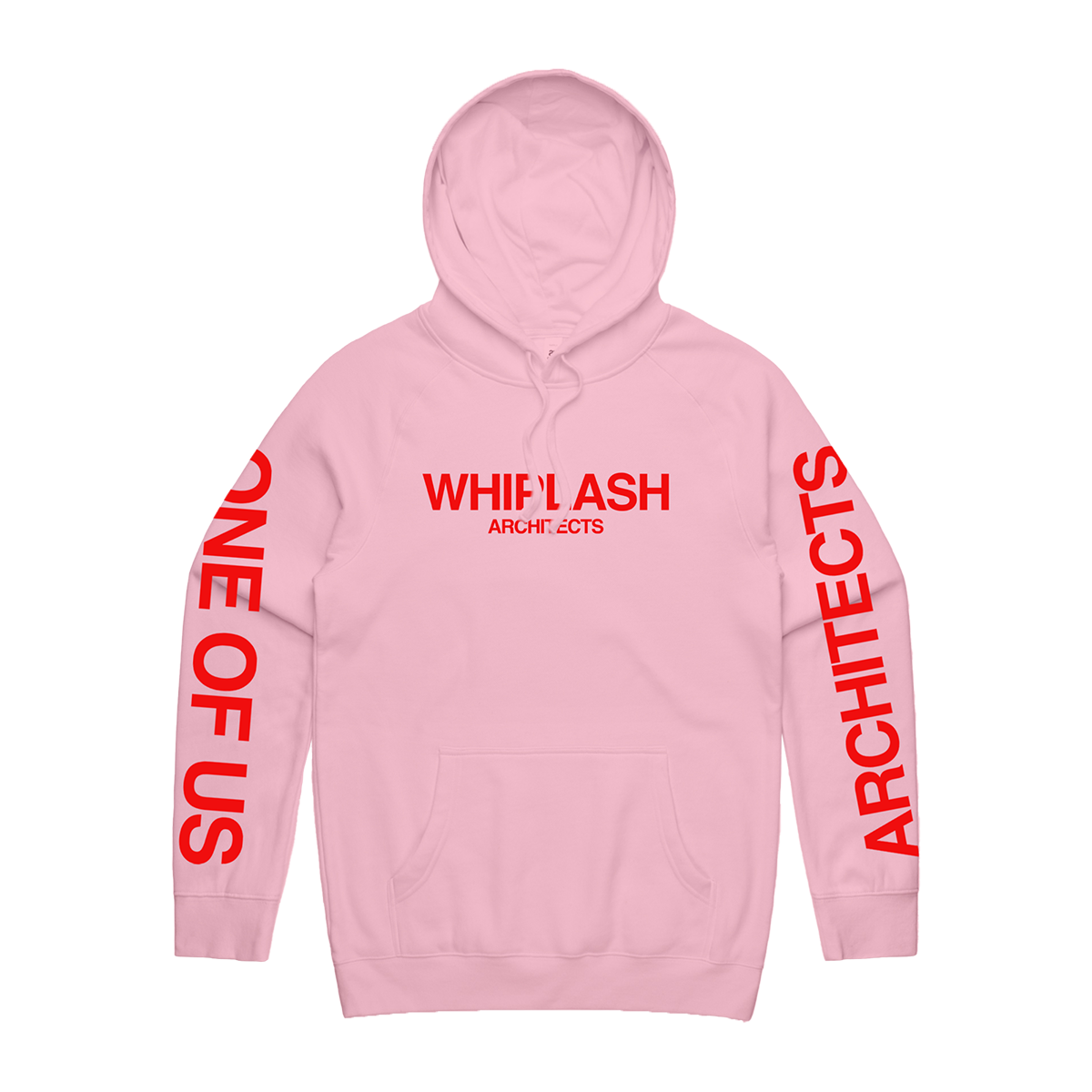 architects-one-of-us-hoodie-pink-regular-fit-mit-print image 1