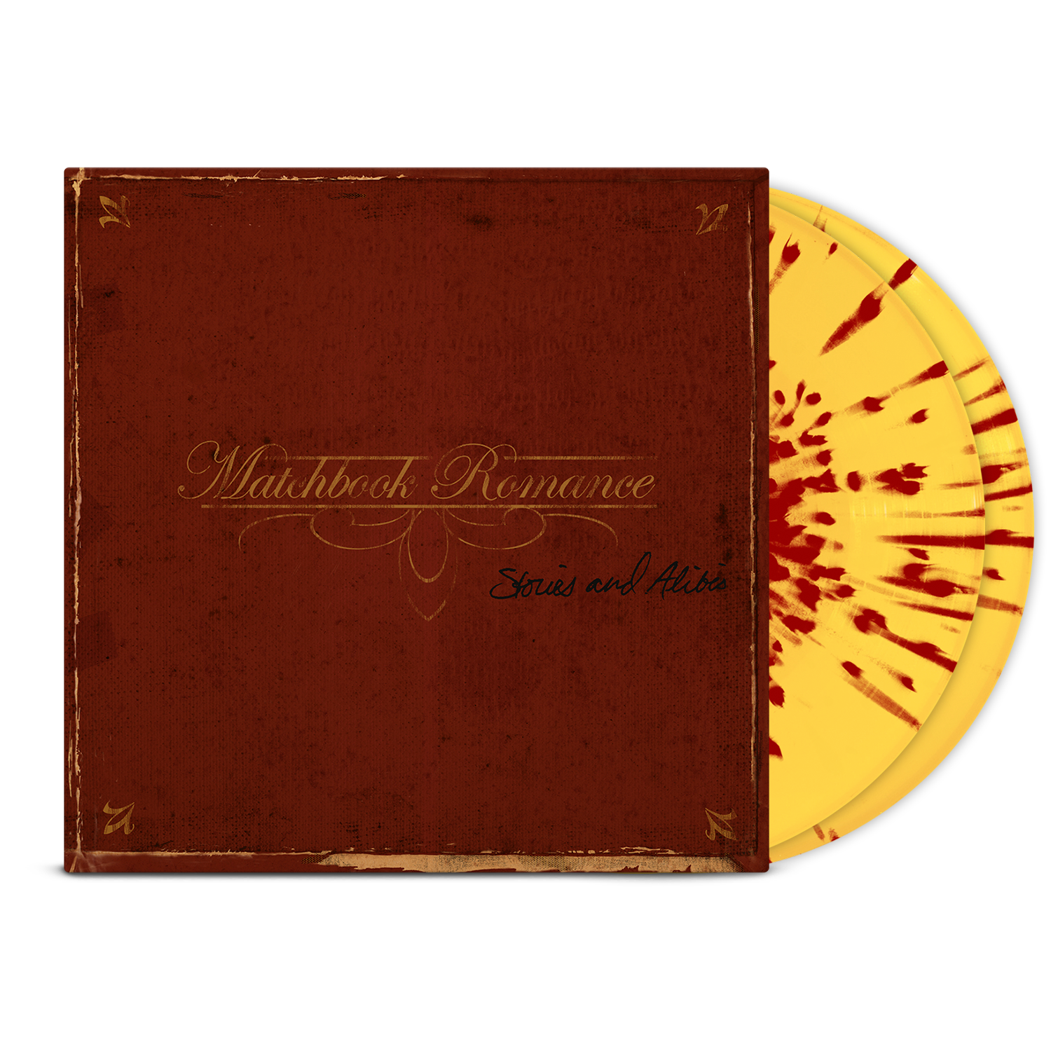 matchbook-romance-stories-and-alibis-2xlp-vinyl-gold-rot-splatter image 1