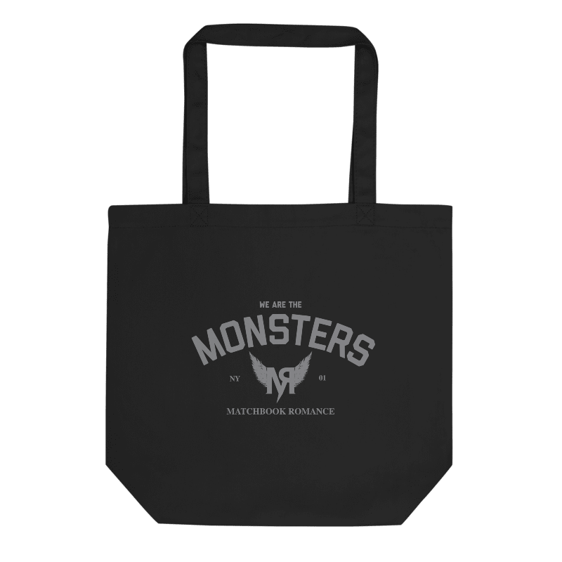 monsters-tote-bag-schwarz-bio-baumwolle image 1