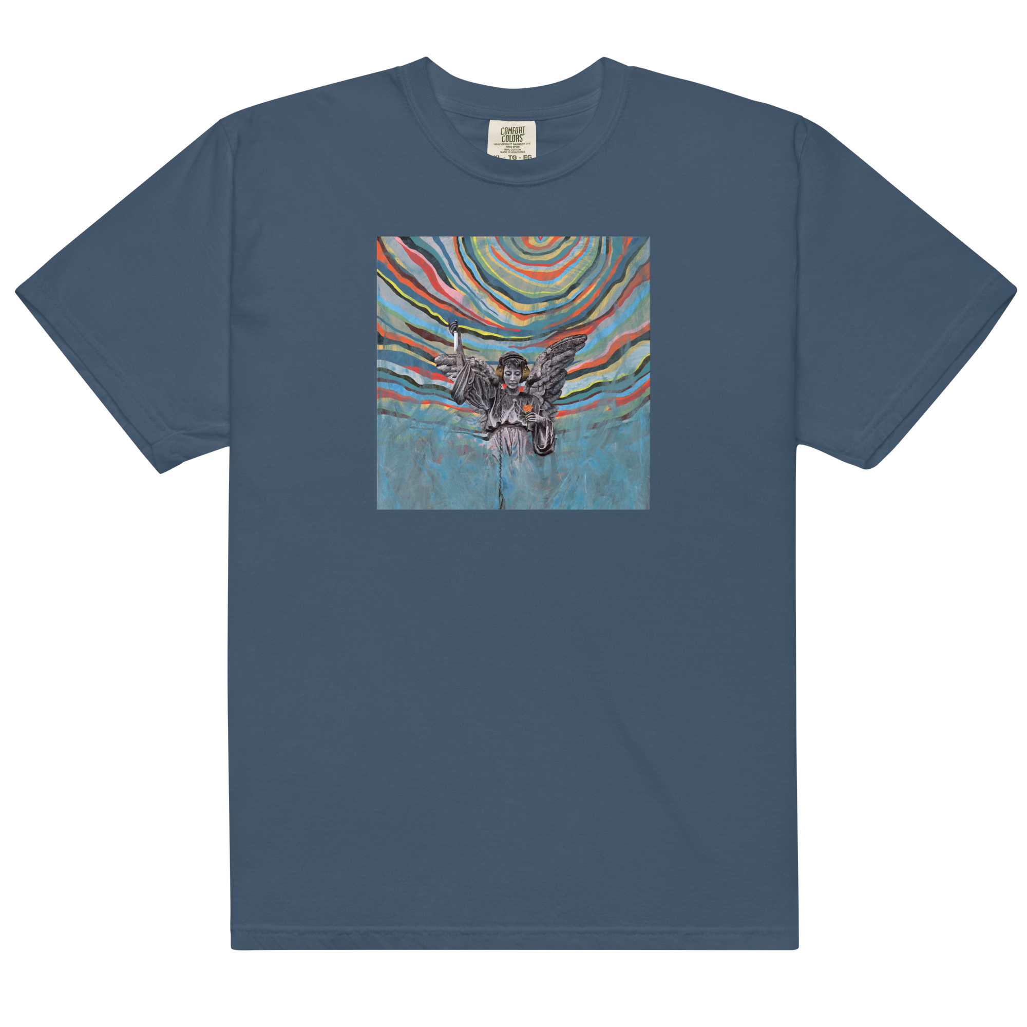 same-old-wasted-wonderful-world-t-shirt-blau-baumwolle image 1