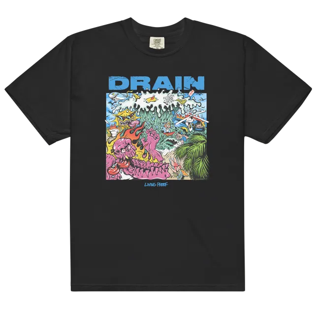 drain-living-proof-t-shirt-schwarz-baumwolle image 1