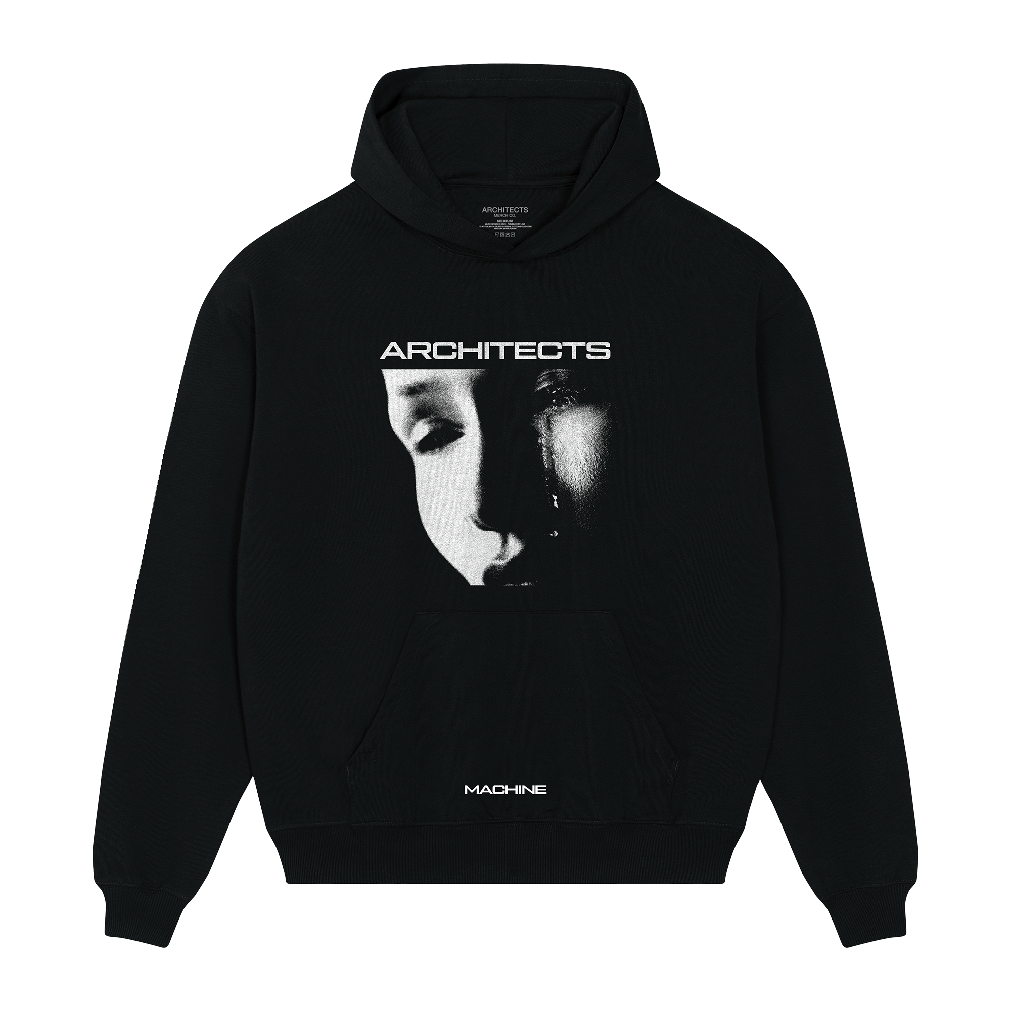 architects-machine-hoodie-kapuzenpullover-schwarz-100-baumwolle image 1