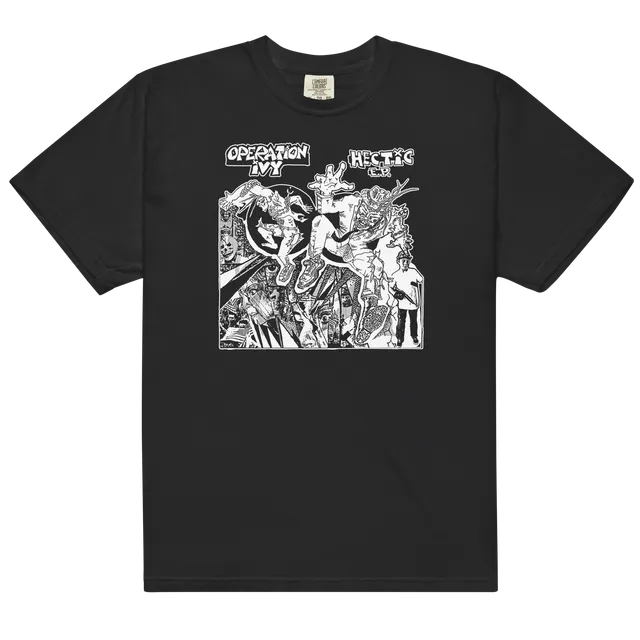hellcat-records-hectic-t-shirt-schwarz-baumwolle image 1