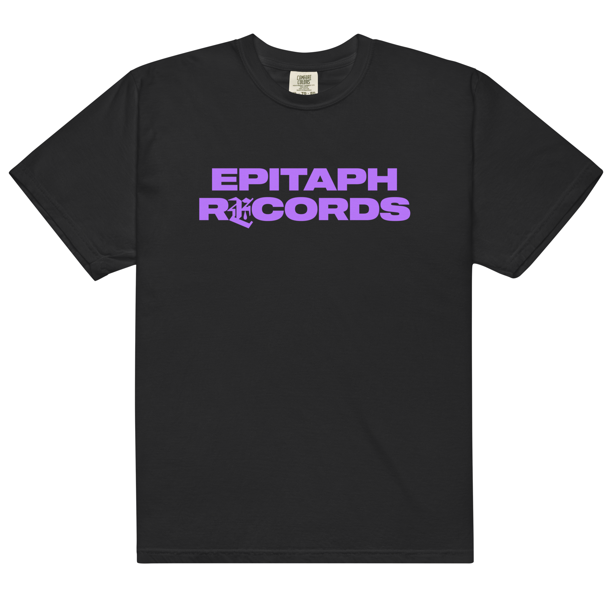 epitaph-records-logo-t-shirt-black-baumwolle-lila-logo image 1
