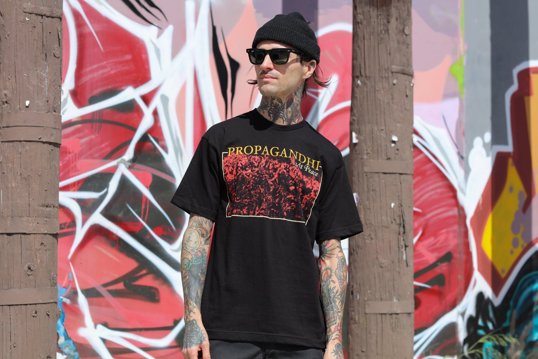 propagandhi-at-peace-t-shirt-schwarz-album-baumwolle image 2