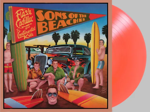 flash-cadillac-sons-of-the-beaches-lp-coral-beach-vinyl image 1