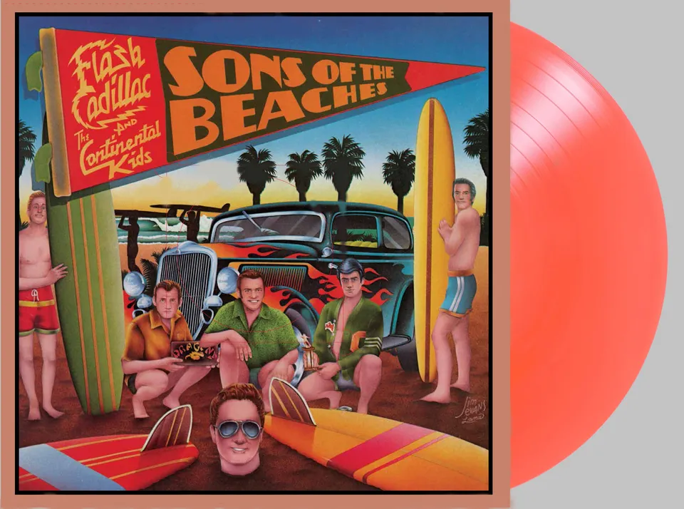 flash-cadillac-sons-of-the-beaches-lp-coral-beach-vinyl image 1