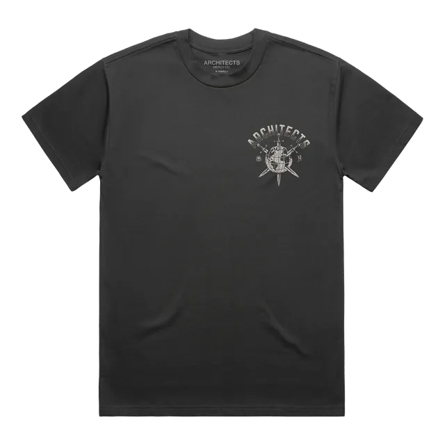 architects-apparel-everything-ends-globe-t-shirt-schwarz-baumwolle image 1