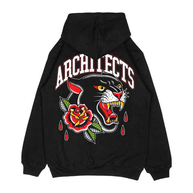 architects-panther-tattoo-oversized-zip-hoodie-schwarz image 1