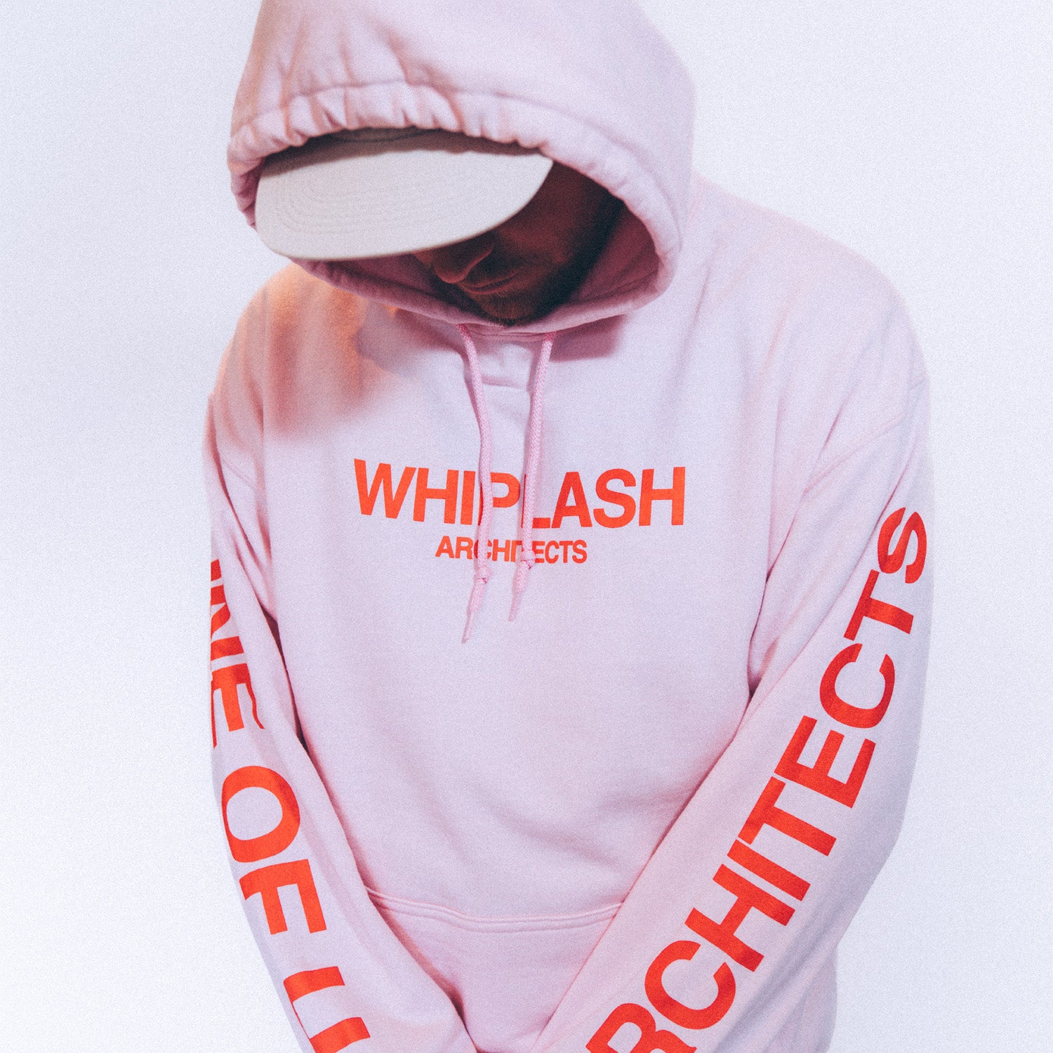 architects-one-of-us-hoodie-pink-regular-fit-mit-print image 2