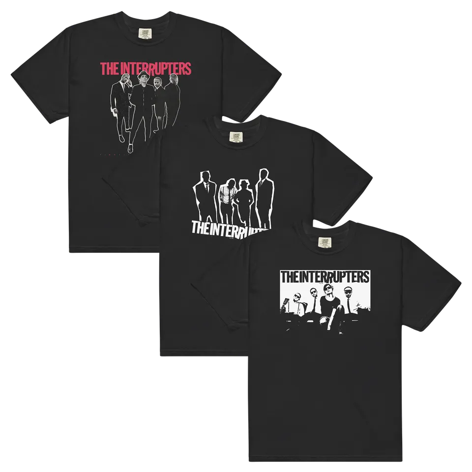 the-interrupters-t-shirt-bundle-3x-schwarz-baumwolle image 1