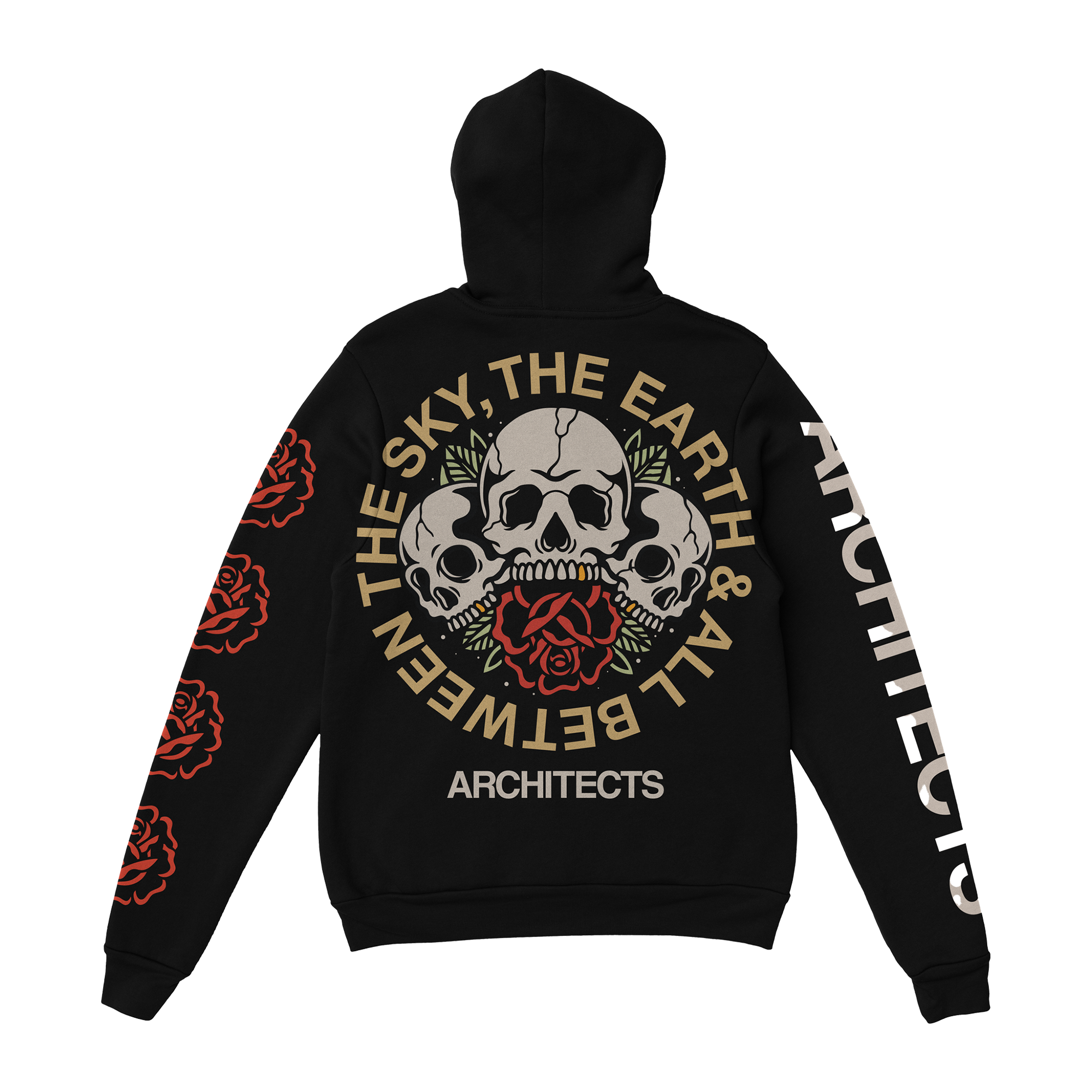 architects-the-sky-the-earth-skull-hoodie-schwarz-baumwolle image 2