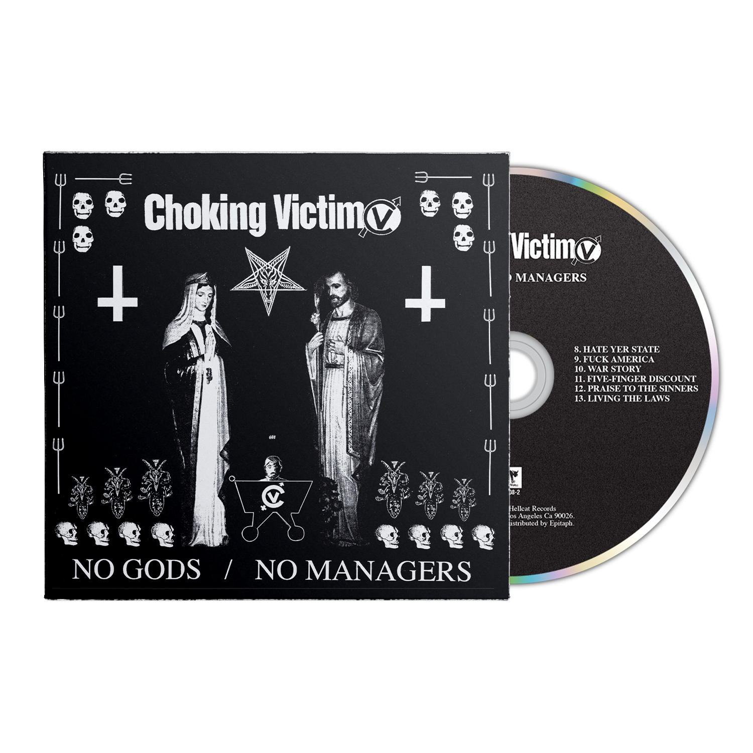 choking-victim-no-gods-no-managers-cd-album-2 image 1