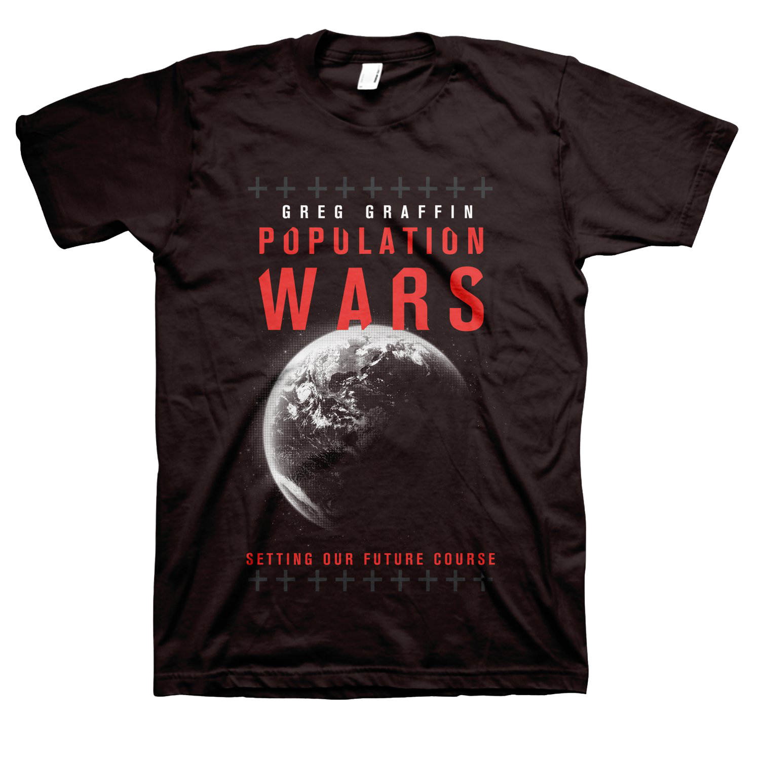 greg-graffin-population-wars-t-shirt-schwarz-baumwolle image 1