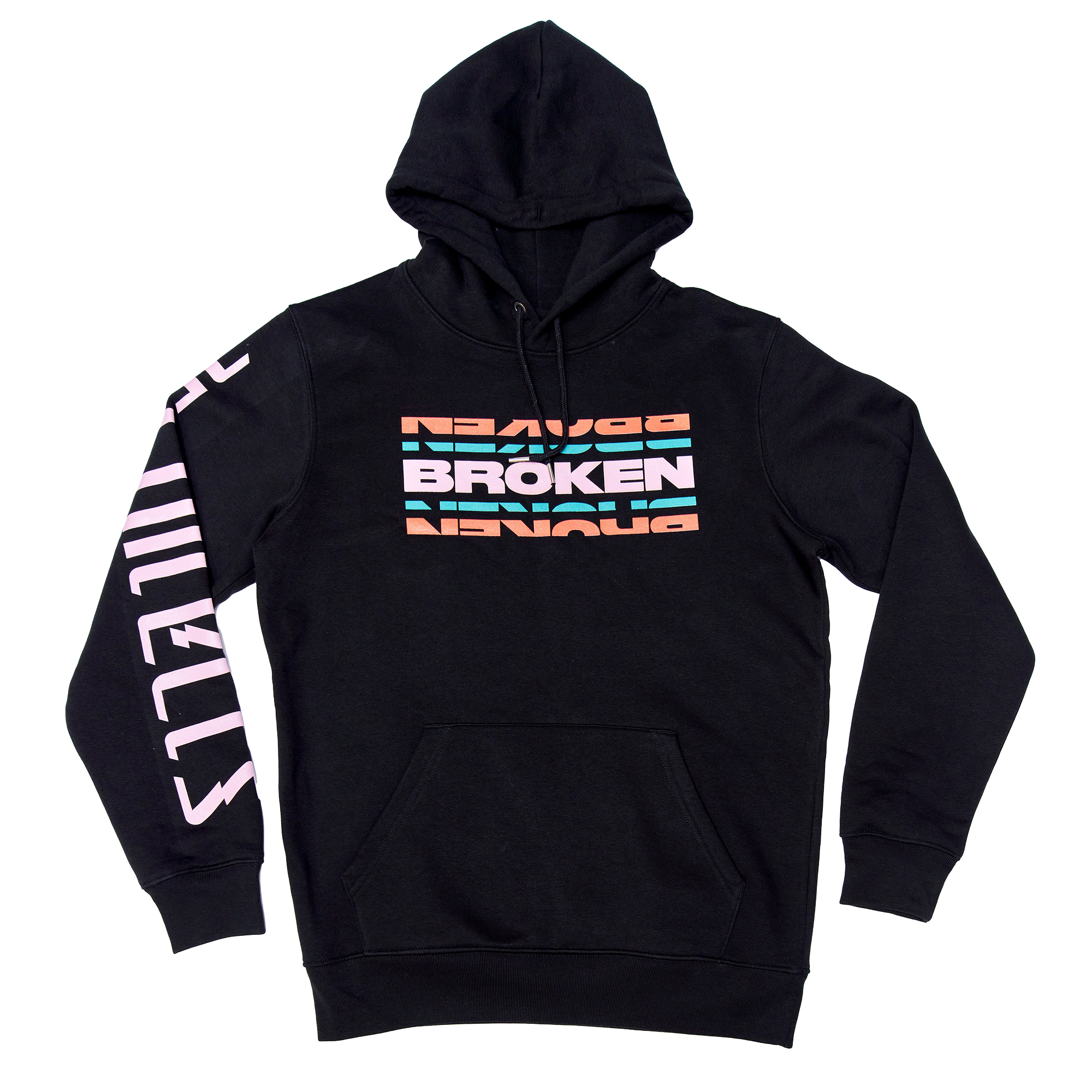 architects-broken-hoodie-kapuzenpullover-schwarz-unisex image 1
