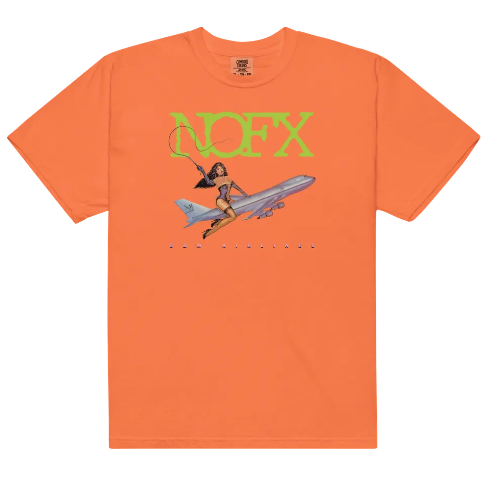 nofx-s-m-airlines-t-shirt-orange-baumwolle image 1
