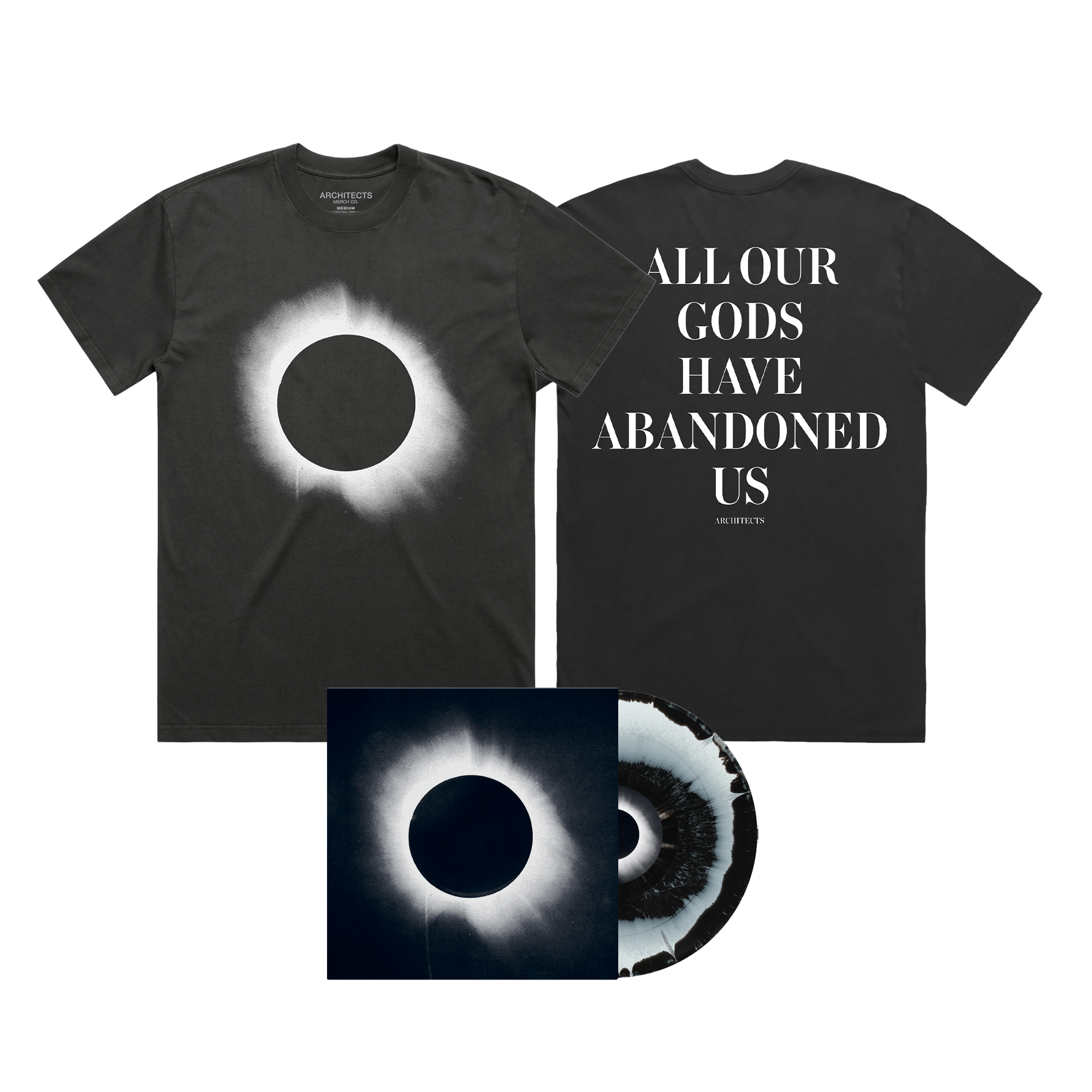 architects-all-our-gods-anniversary-vinyl-shirt-bundle image 1