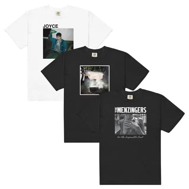 joyce-manor-pianos-menzingers-t-shirt-bundle-3er-set image 1