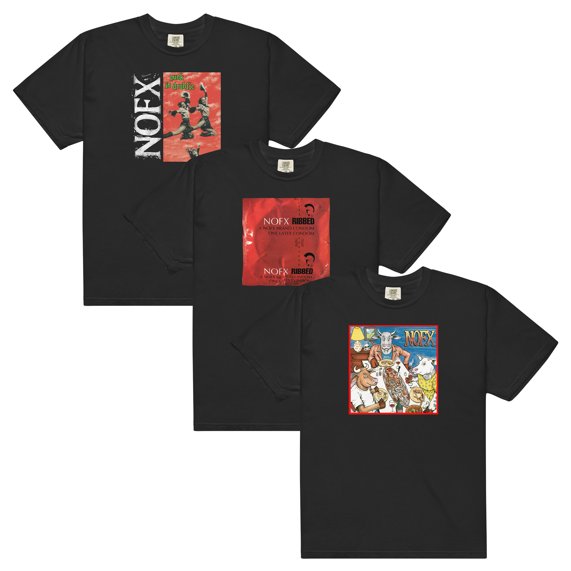 nofx-t-shirt-bundle-3er-set-punk-in-drublic-schwarz image 1