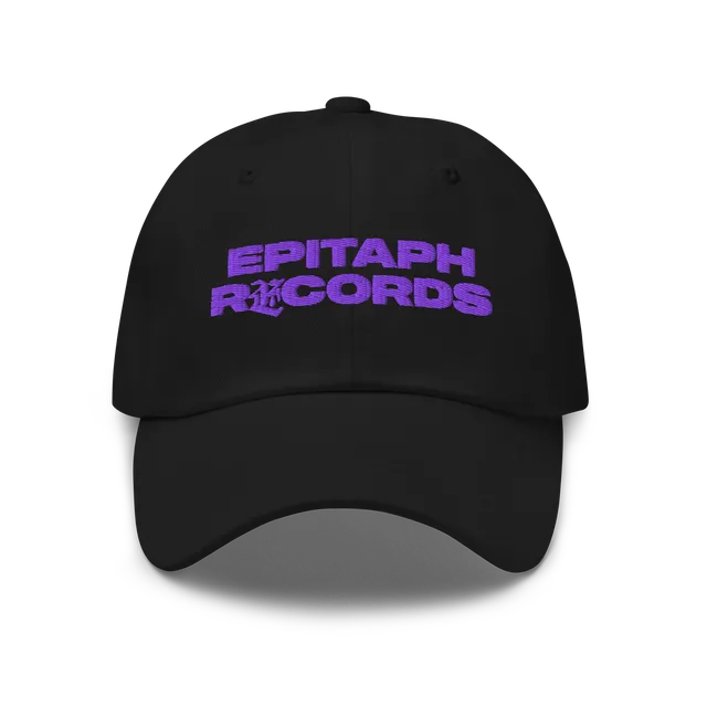 epitaph-records-logo-hat-dad-cap-schwarz image 1