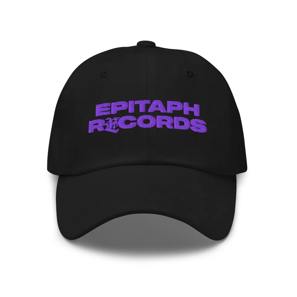 epitaph-records-logo-hat-dad-cap-schwarz image 1