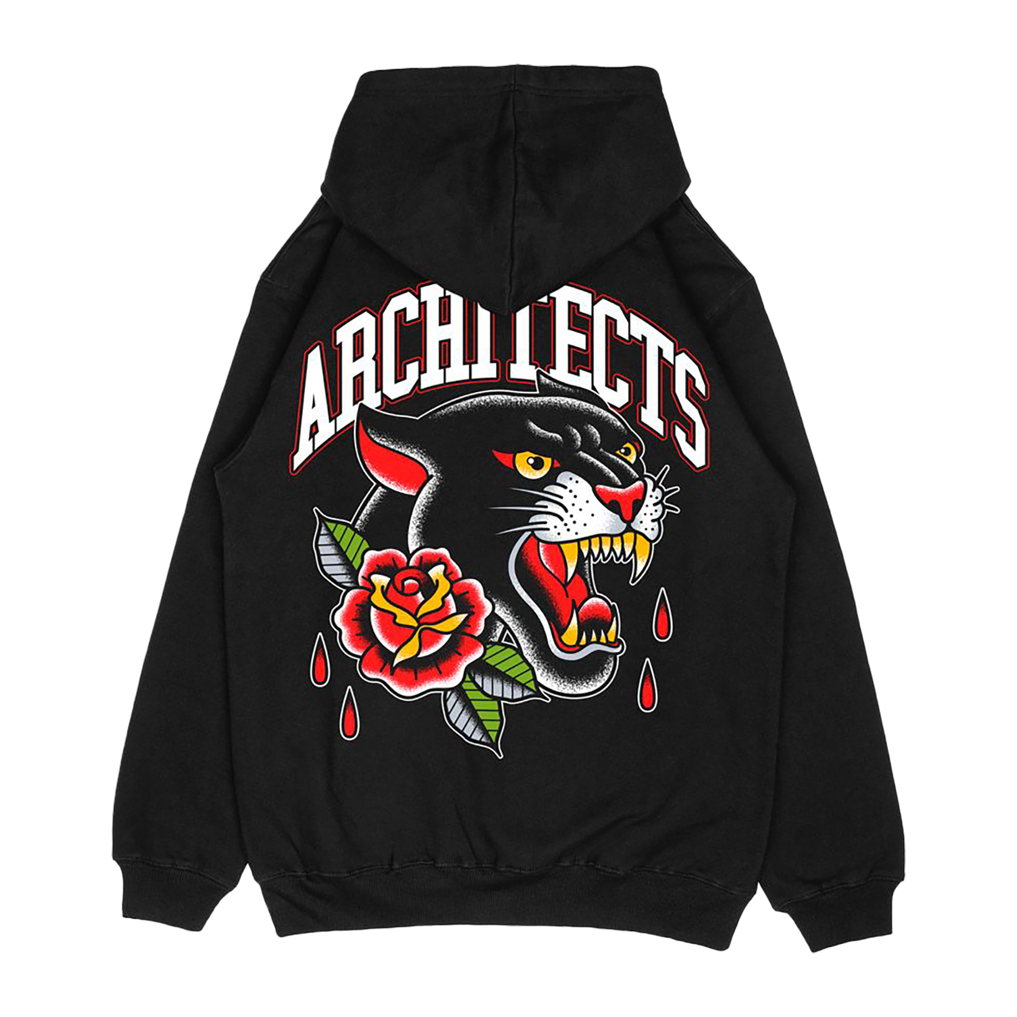 architects-panther-tattoo-oversized-zip-hoodie-schwarz image 1