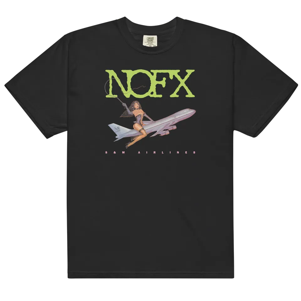 nofx-s-m-airlines-t-shirt-schwarz-aus-baumwolle image 1