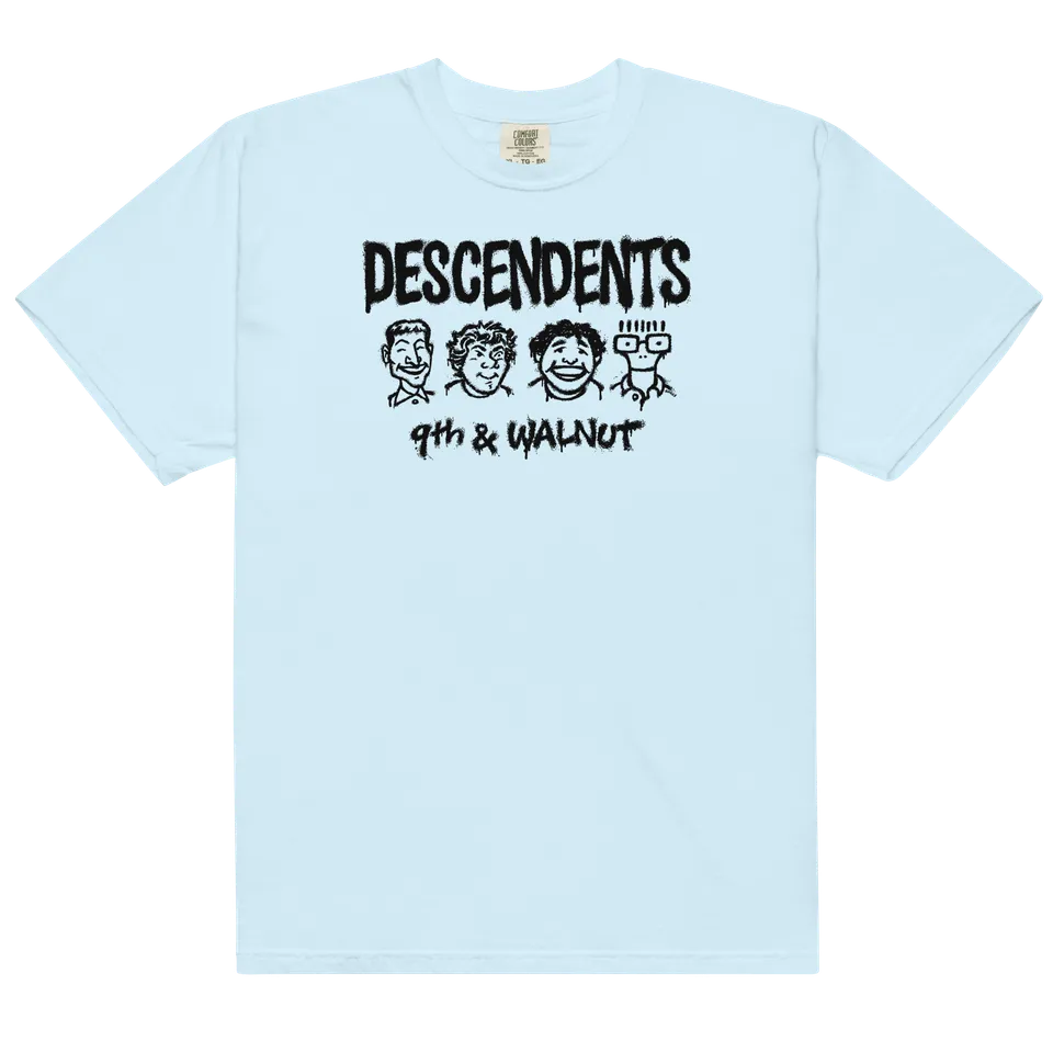 descendents-9th-walnut-t-shirt-hellblau-graffiti image 1