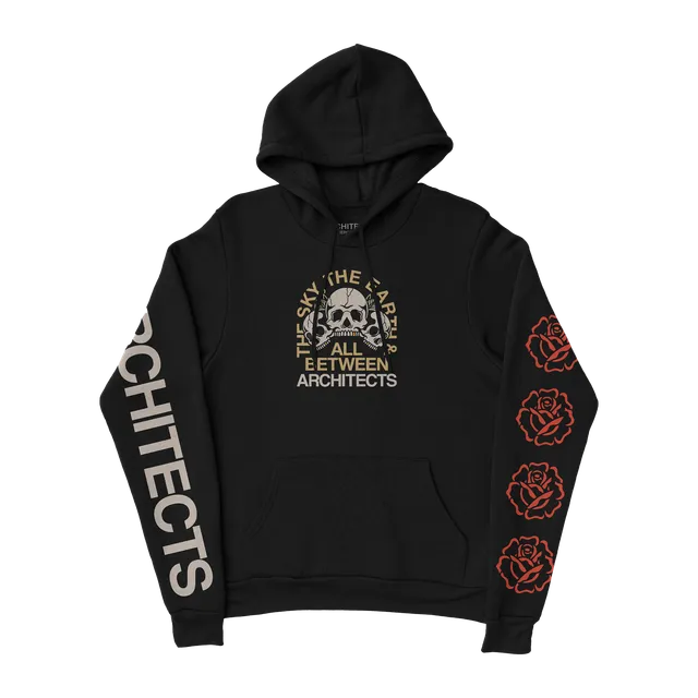 architects-the-sky-the-earth-skull-hoodie-schwarz-baumwolle image 1