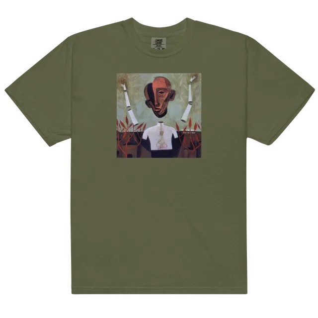 a-fight-and-a-crash-t-shirt-hemp-green-baumwolle image 1