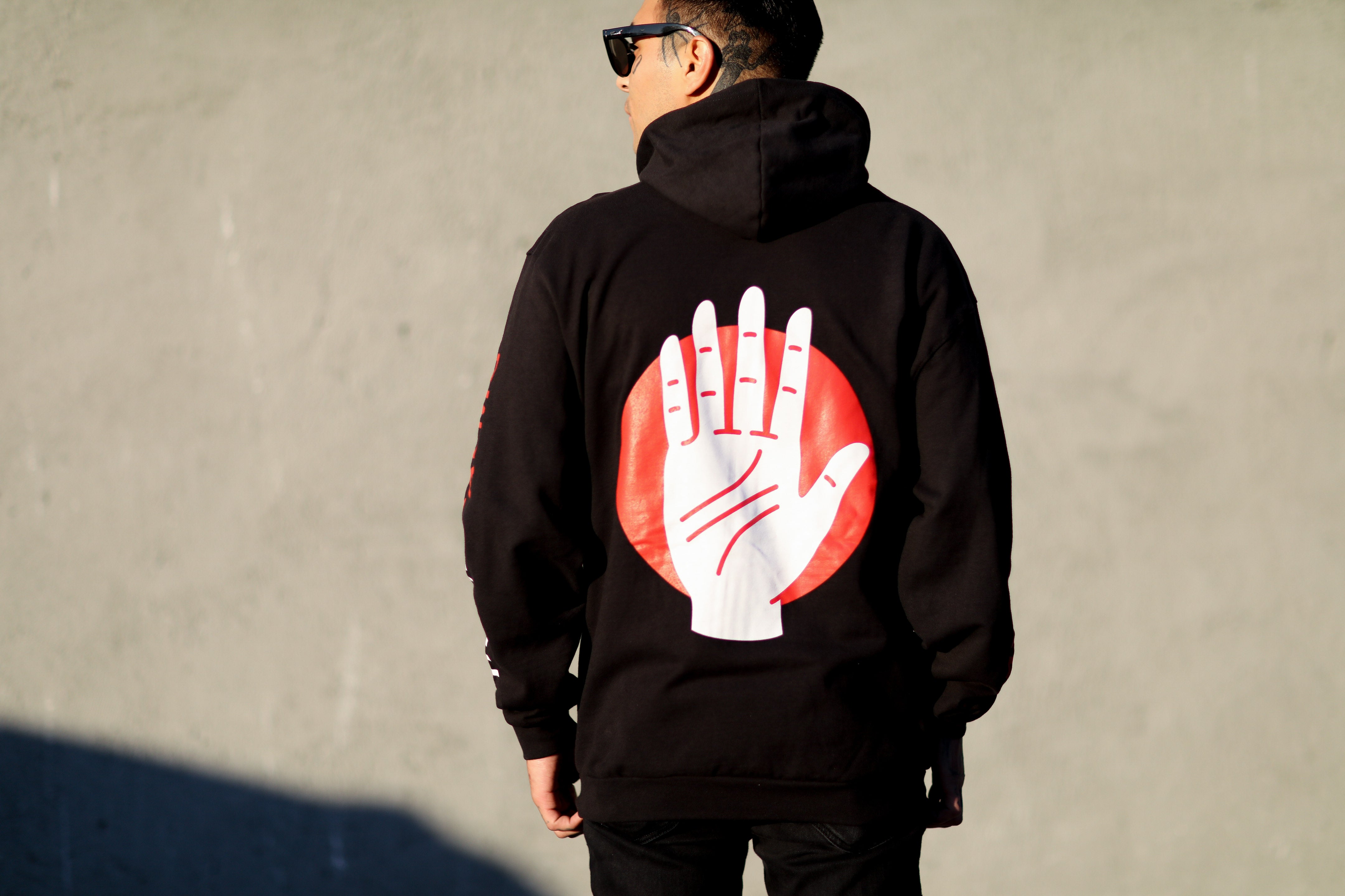 thrice-palms-zip-up-hoodie-kapuzenjacke-schwarz image 6